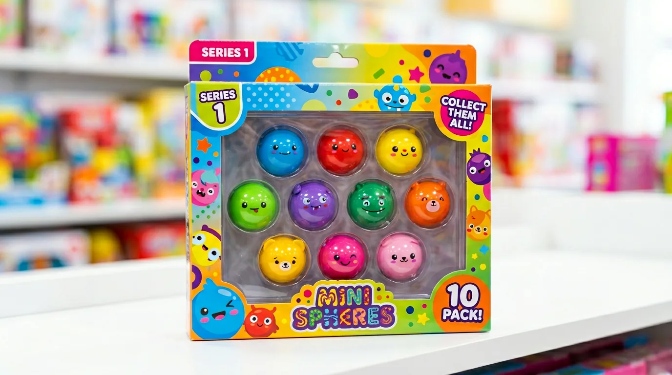 Multipack de figurines billes emballage coloré